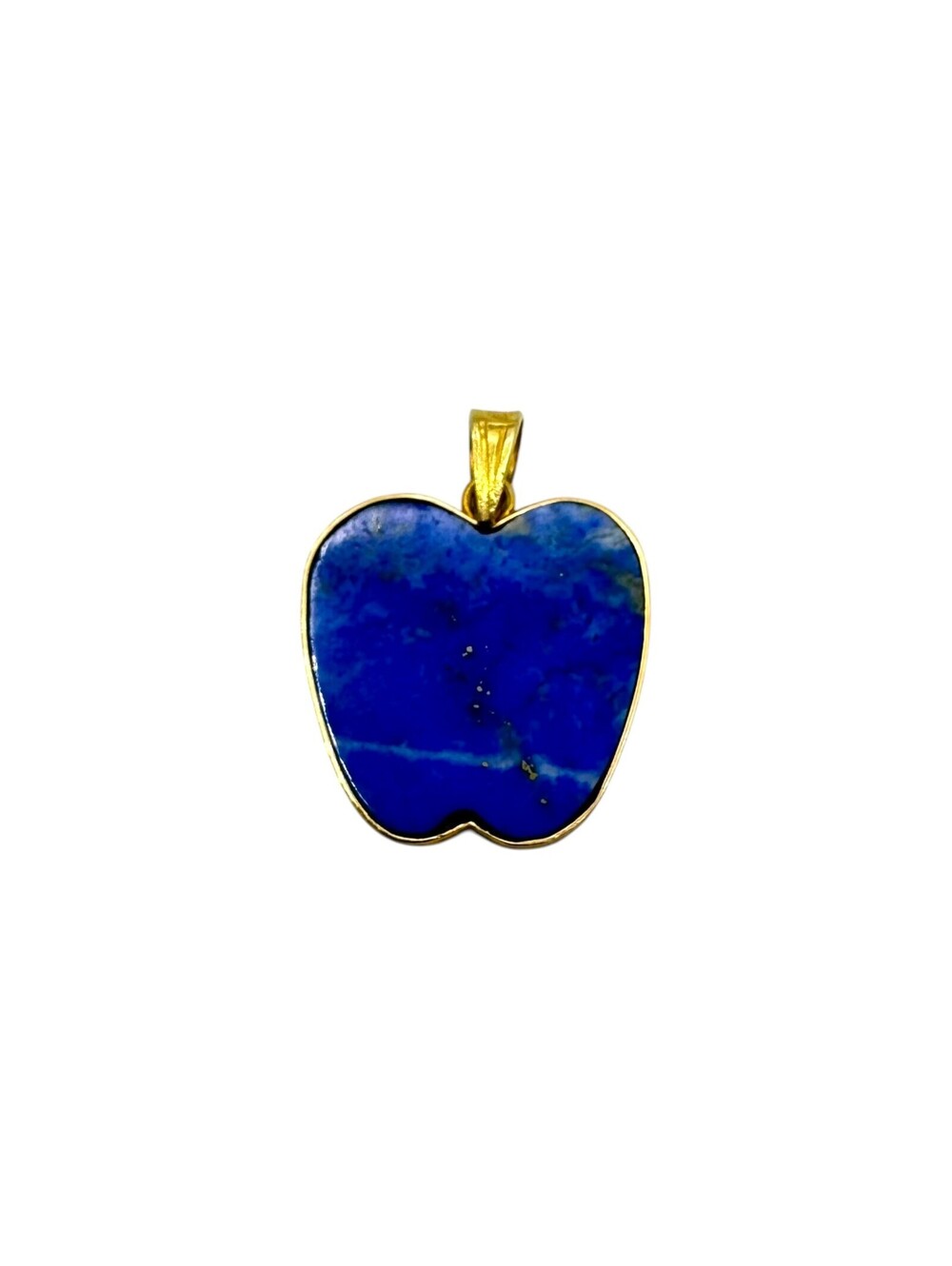 14kt Yellow Gold Lapis Lazuli Apple Pendant